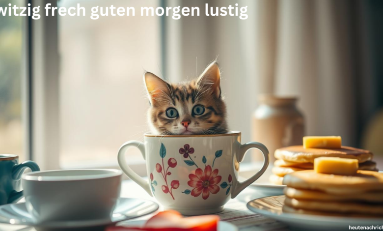 witzig frech guten morgen lustig