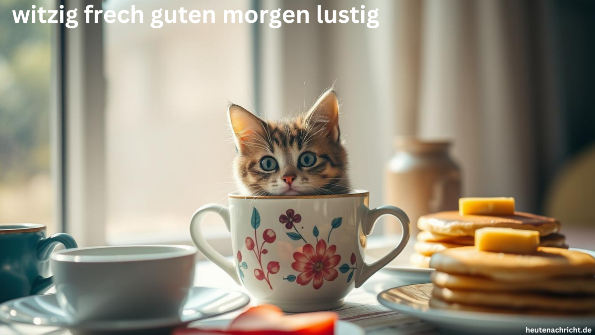 witzig frech guten morgen lustig